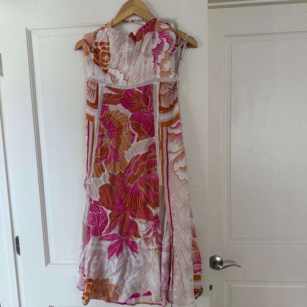 Maaji Mexican Floral Remi Midi Dress in Large - Pink - Picture 9 of 9